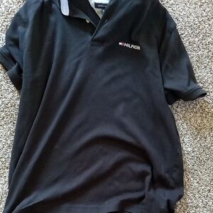 Tommy Hilfiger Black Polo Shirt Performance Style